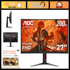 27" Curved Gaming Monitor FHD 200Hz VA 0.3ms HDR, Adaptive-Sync, VESA Mount, Con