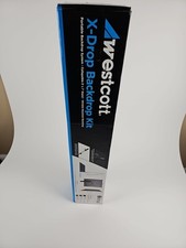 New Westcott X-Drop Wrinkle-Resistant Backdrop Kit, Chroma Key Green, 5' x 7'