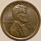 1918 Lincoln Wheat Cent uncirculated
