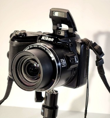 Nikon COOLPIX L120 14.1MP Digital Camera - Black  21 Optical Zoom
