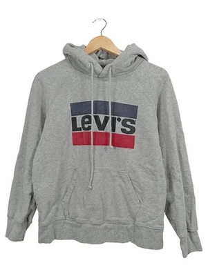Levi's Sweat à Capuche Homme Gris Logo Print Casual Coton (EU 46, INT S) - Photo 1/4