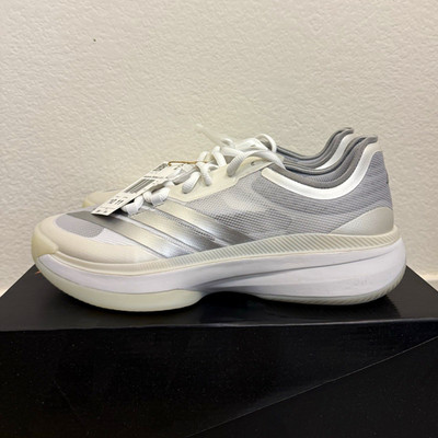 adidas Adizero Select 3.0 Men's Low Top Lace-Up Basketball Shoes White/Gray