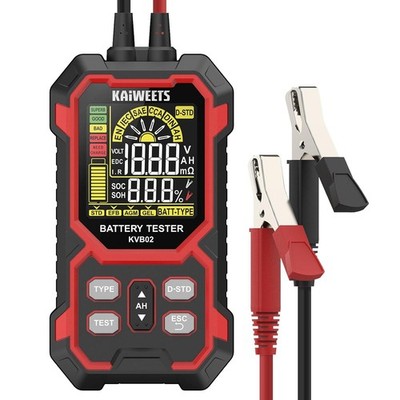 Batterietester Digital 12V/24V 50-2000 CCA SOH/SOC Analyse LCD für Auto Motorrad