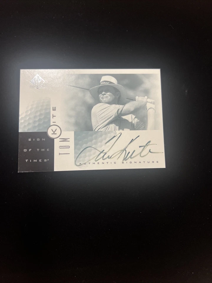 Tom Kite 2001 Upper Deck SP Authentic Golf Sign of the Times Autograph Card - Image 2 of 4