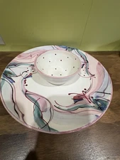 Clay & Color Chip and Dip Plate Bowl - Pre-Owned