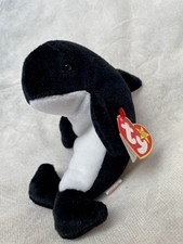 RARE! Mint Waves/Echo 1996 Retired TY Beanie Baby w/Misprinted Tag Style 4180