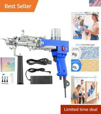 Rug Tufting Gun for Tufting Lover, 2 in 1 Cut  Loop Pile Carpet Gun, Rug Mak...