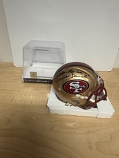 Merton Hanks San Francisco 49ers autographed signed Speed Mini Helmet Chicken D