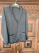 engbers Strickjacke Herren Cardigan Jacke, Gr. M mit Wolle, Grau  ++ Neuwertig +