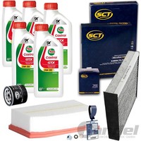 SCT Inspektionspaket+Castrol 5W30 Passend FüR Dacia Duster Renault Clio 4 Captur