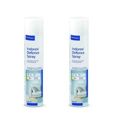 Flea Spray Indorex Defence Household Fleas & Dust Mite Killer Twin Can Pack