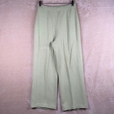 ST JOHN COLLECTION By Marie Gray Knit Wide Leg Pants Mint Green Size 6
