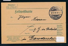 116739) Segmento griglia-Steg-K1 Opperhausen (Braunschweig), cartolina militare 1916