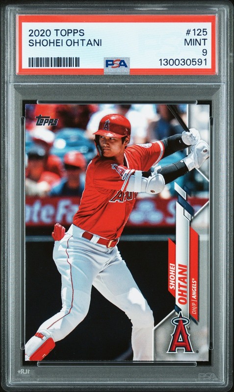 2020 TOPPS #125 SHOHEI OHTANI PSA 9