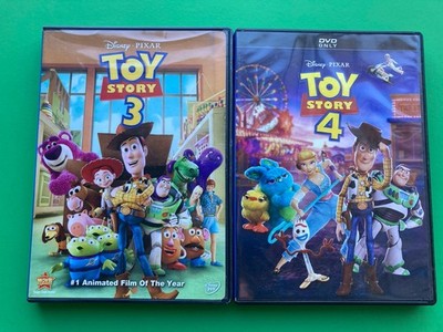 Pixar Classic Toys 3 And 4 DVD Great Condition Complete