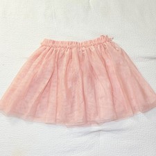 Girls H M Size 5T /6 Pink Sparkle Tutu Skirt Ballerina Dance Bow