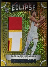 2024-25 Obsidian Rookie Gold Mojo Eclipse Patch Zaccharie Risacher /10 Hawks