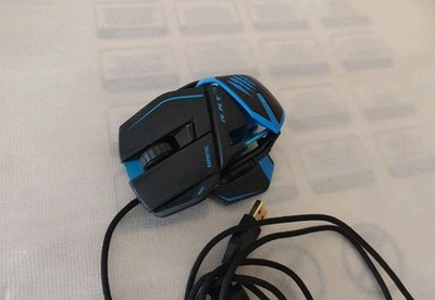 Mad Catz R.A.T Gaming Maus in Schwarz, blau