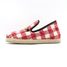 Gucci Check Tweed Wool Women's Espadrille 583363 152897698