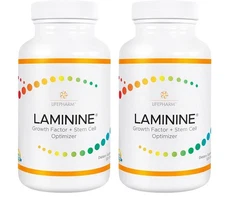 LifePharm Laminine Supplement – Authentic 2 Pack 60 Capsules Total Fresh Stock