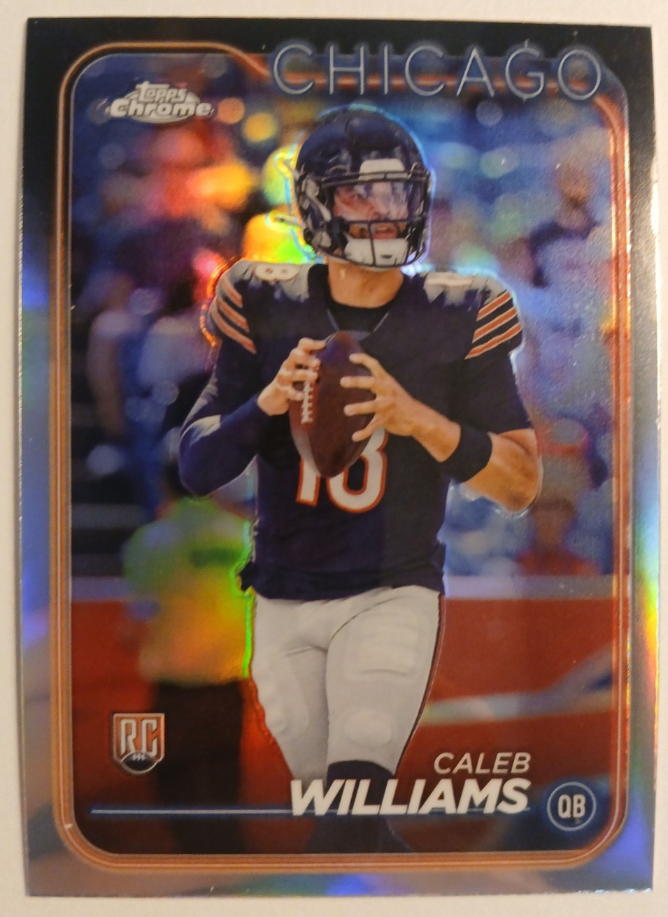 2024 Topps Chrome Refractor Caleb Williams #202 Rookie Card Chicago Bears