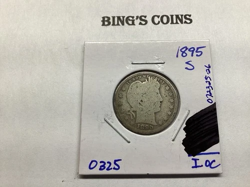 1895 S Barber 90% Silver Quarter Key Date from San Francisco Mint 072325 26tk