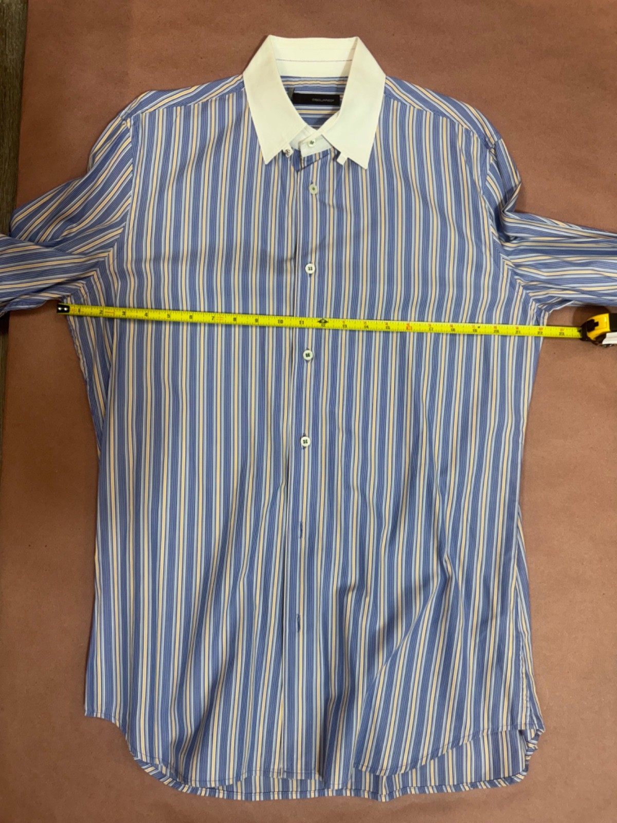 Dsquared2 CONTRAST Collar Button Front Shirt XXL … - image 16