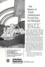 1961 Union Pacific Railroad: Travel Contentment Vintage Print Ad