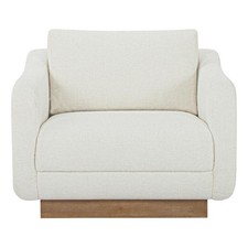 Moe's Home Collection Sedia a Sdraio Keane Tessuto Bianco