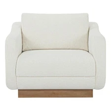 Moe's Home Collection Keane Lounge chair Fabric White
