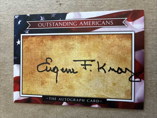 Carte autographe signée EUGENE GENE KRANZ Américains exceptionnels - Astronaute de la NASA - Photo 1/2