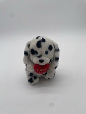 Russ - Dalmatian Dog Plush Stuffed Animal "I Wuv You" Heart Love Valentine's Day