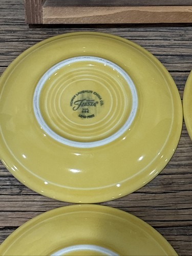 Fiesta Saucer Plates 6" Set of 4 Yellow - Picture 7 of 8