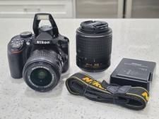 Nikon D3300 24.2MP Digital SLR Camera w/ 18-55mm  55-200mm