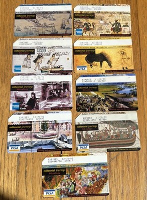NY MTA Subway MetroCard: Millennial Journeys, Set of 9. Mint!