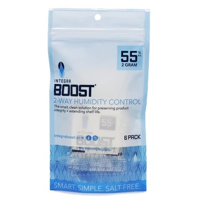Integra Boost - 55% RH Level - 2 Gram Size - Two-Way Humidity Control Pack -...