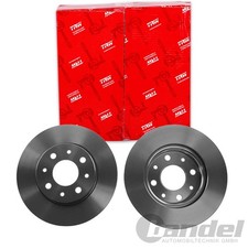 2X TRW BREMSSCHEIBEN 240,5mm BELÜFTET VORNE PASSEND FÜR FIAT 500 PANDA FORD KA