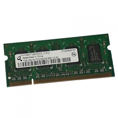 Qimonda 1GB DDR2 SODIMM RAM Module PC2-6400S-666-12 HYS64T128020EDL-2
