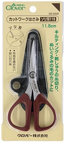Clover Patchwork-Schere Bordeaux, 13 Cm – Made In Japan