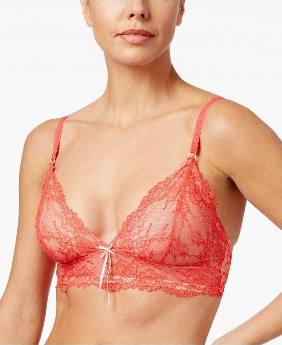 Heidi by Heidi Klum Natural Lace Soft Cup Bra Teaberry Silver Heidi by Heidi Klum Natural Lace Soft Cup Bra Teaberry Silver