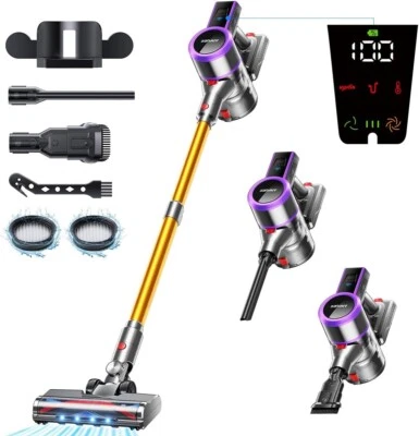 Akku Staubsauger 1,5L 550W Kabellos mit LED Display Akkustaubsauger 60 Min. B796 - Bild 1 von 4