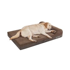 Jumbo Orthopedic Dog Bed, Large Dog Bed with Pillow, Thicken Gel Memory Foam ...