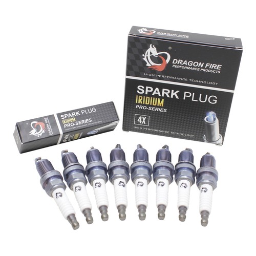 DRAGON FIRE 8 Spark Plugs for 97-10 Ram B1500 B2500 Durango Dakota 4.7L 5.9L 4.4 - Picture 2 of 7