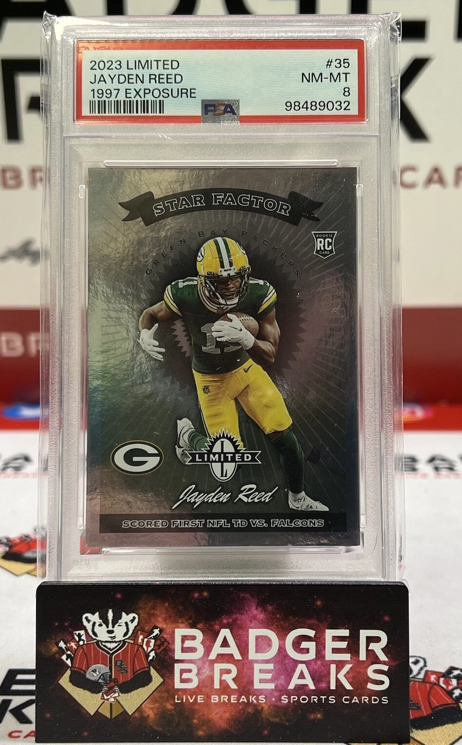 Jayden Reed Panini Limited 1997 Limited Exposure #35 Base