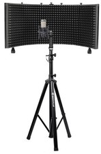 AKG P420 Studio Condenser Recording Podcasting Microphone Foam Shield Tripod