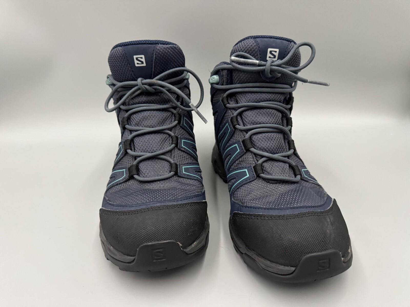 Stivali da trekking donna Salomon Pathfinder Climasalomon Mid impermeabili blu taglia 8