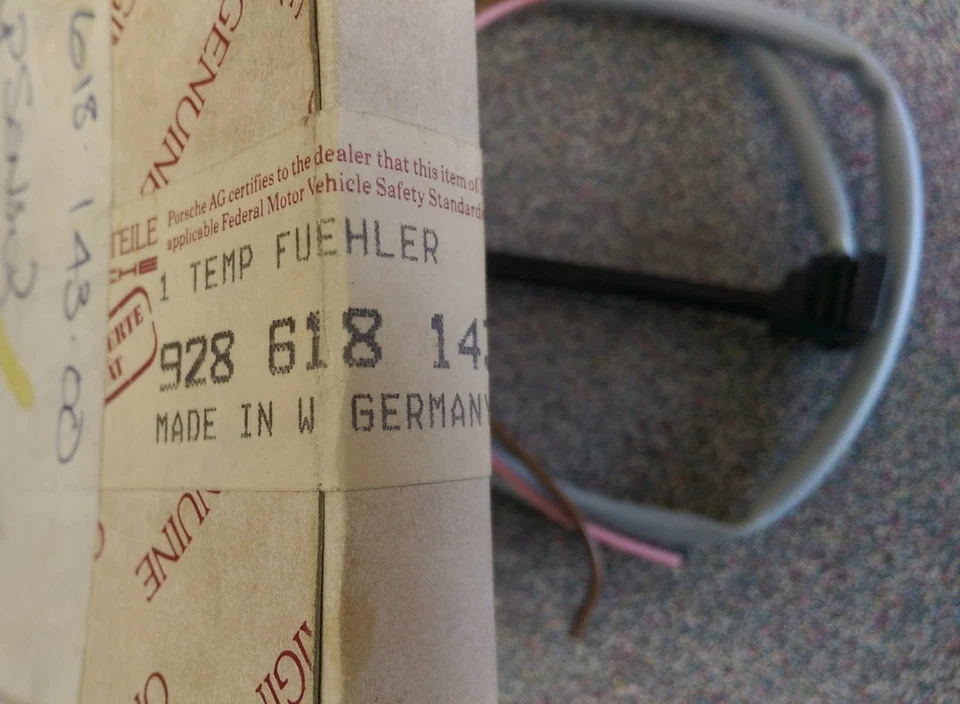 NUEVO ORIGINAL ORIGINAL PORSCHE 928 AIRE ACONDICIONADO ARNÉS DE CONTROL SENSOR DE TEMPERATURA Foto 2 de 4