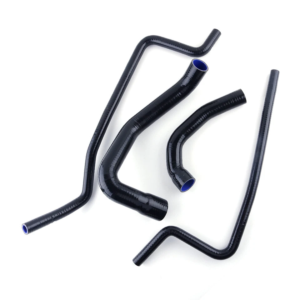 For 1997-2006 2005 Jeep Wrangler TJ 4.0L LHD Silicone Radiator Heater Hose Black Foto 2 de 4