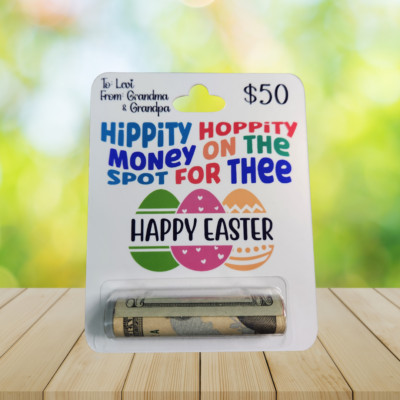 Easter Money Card, Personalized Easter Gift, Gift for Kids, Gift for Teenagers