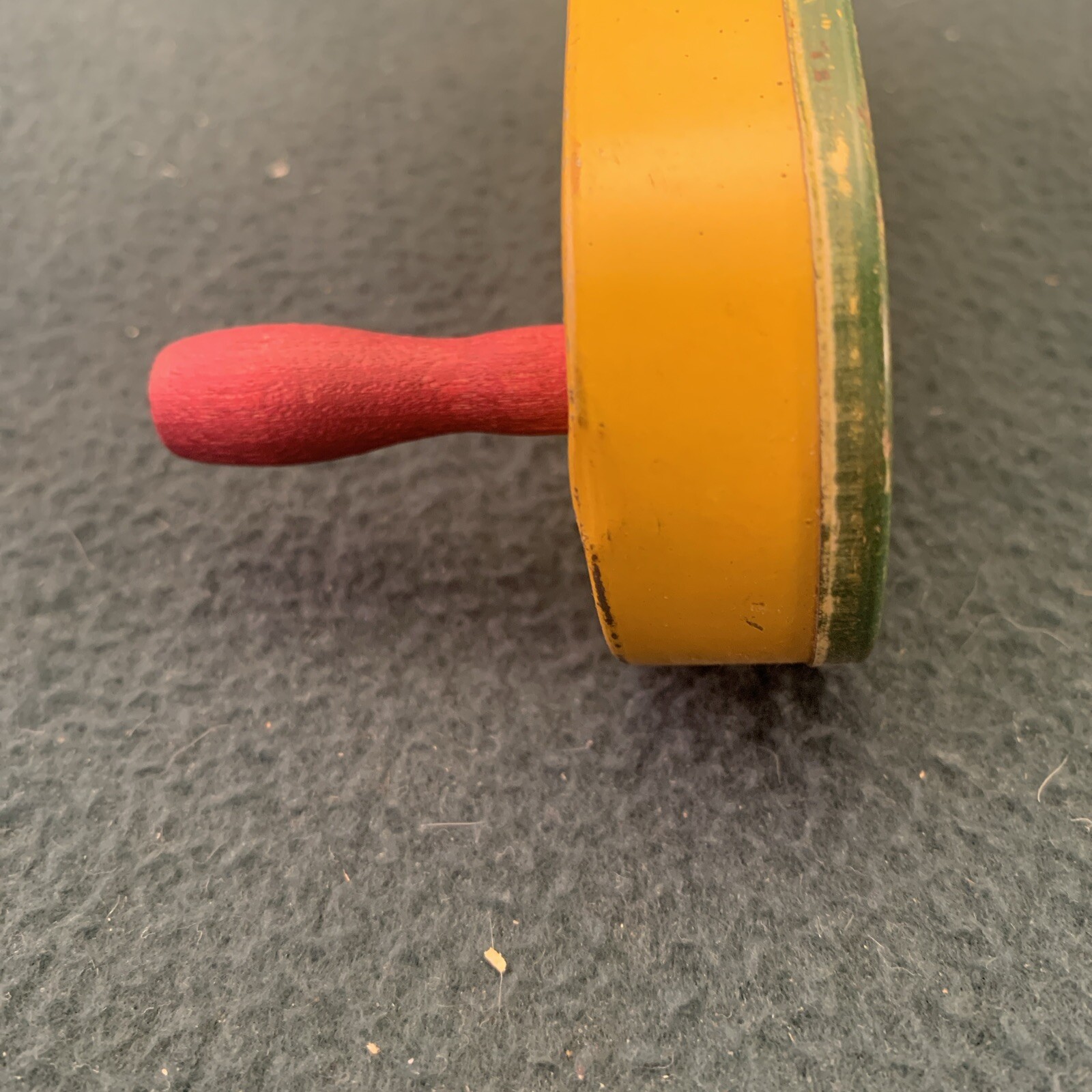 Vintage T. COHN NOISEMAKER Ratchet Tin Litho Vaudeville Minstrel 1920s